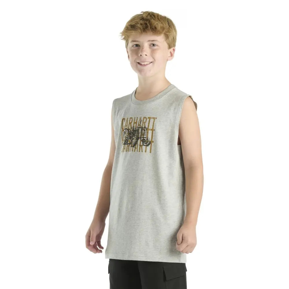 CA6691 H01 Gry Muscle Tank
