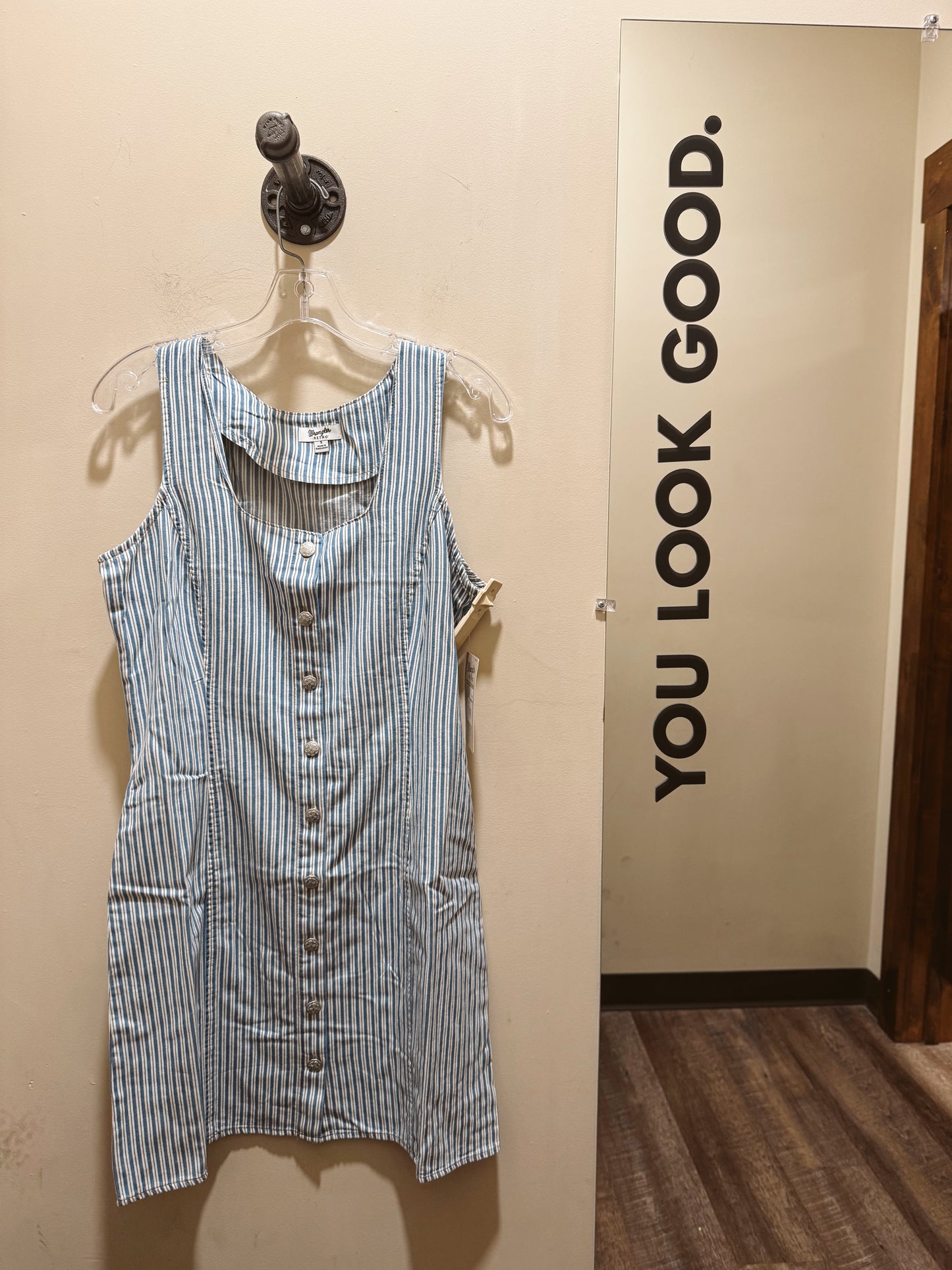 Wrangler Retro Denim Striped Dress