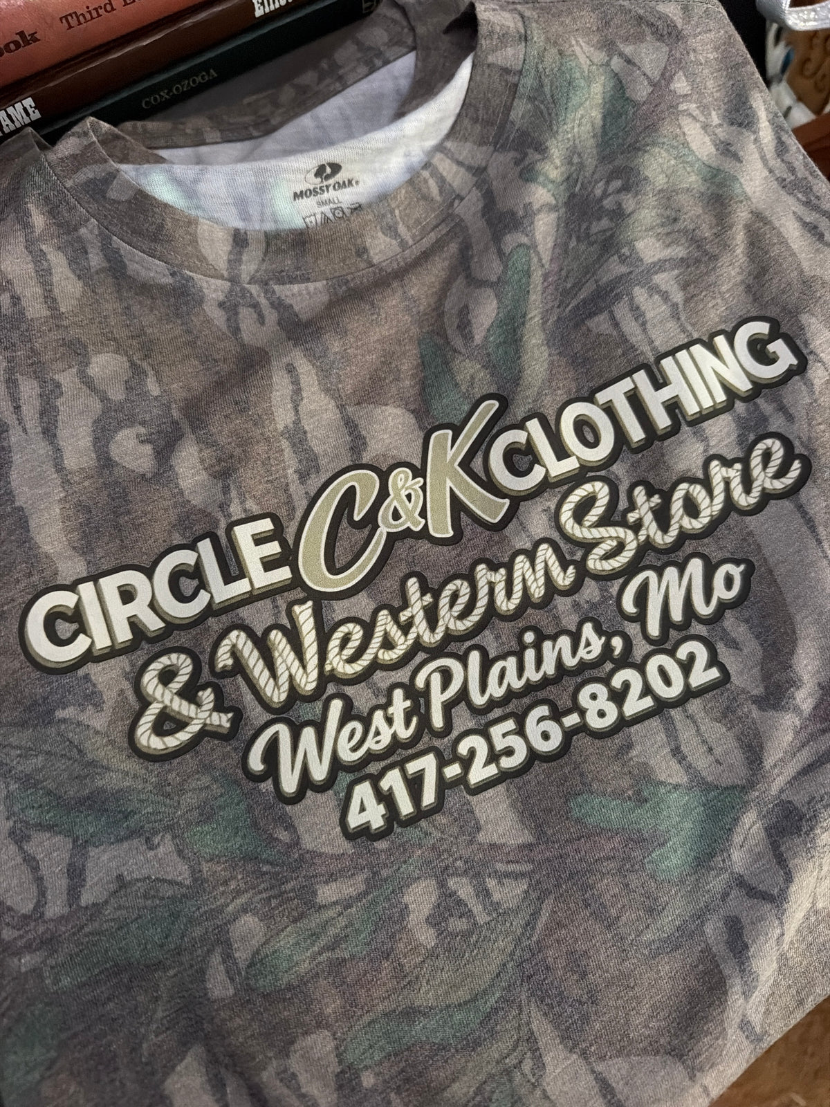 Mossy Oak Washed Out Tee - Greenleaf Circle C&K Logo Tee