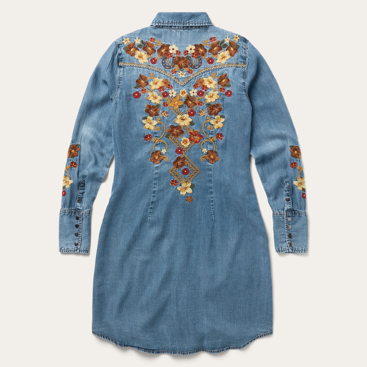 11-057-0565-7084 Stetson Embroidered Denim Dress
