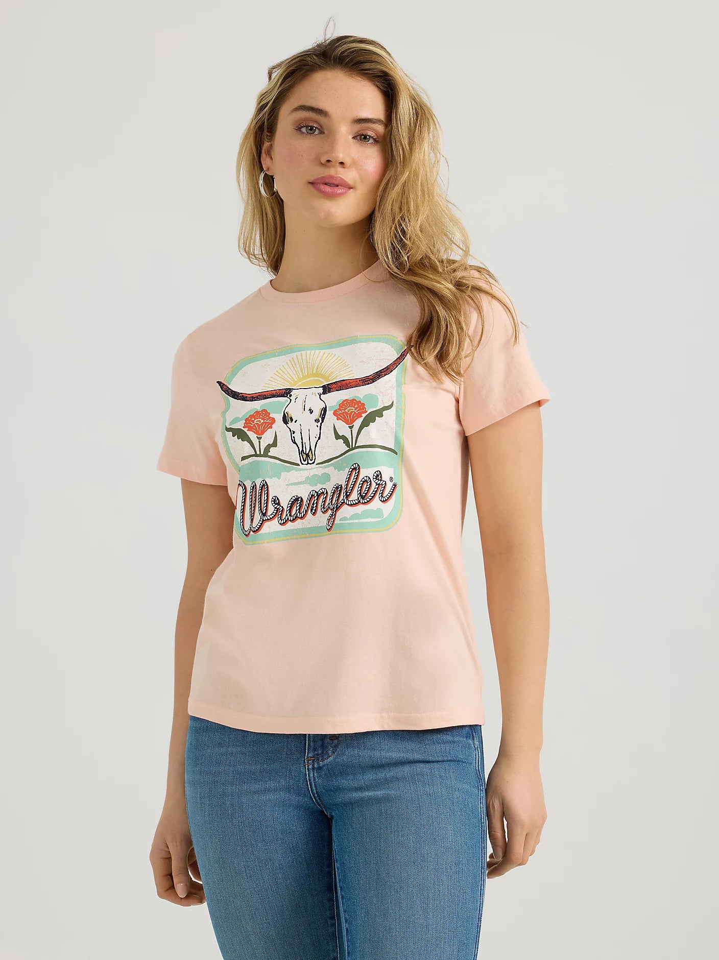112358438 Peach Longhorn T