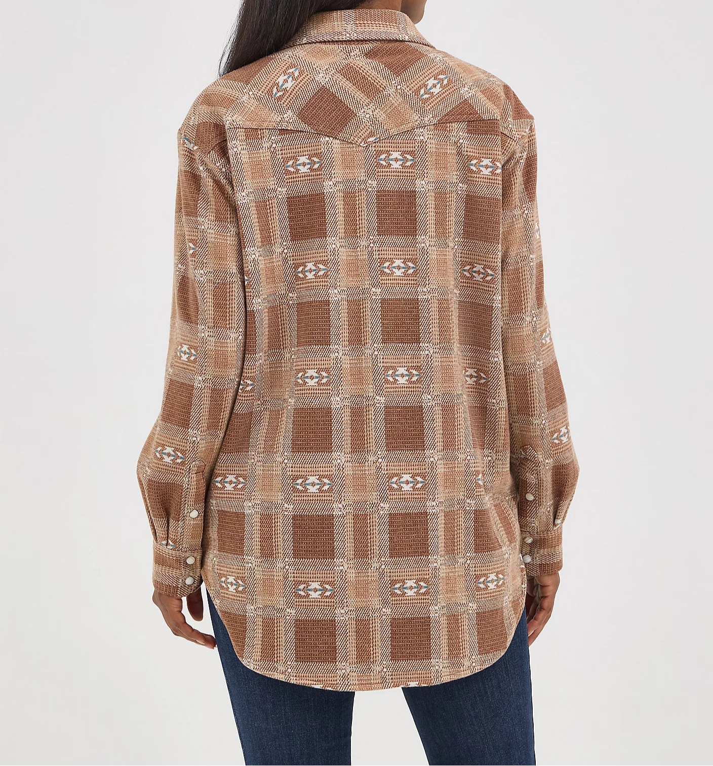 112368459 Wrangler Retro Americana Unlined Boyfriend Shacket