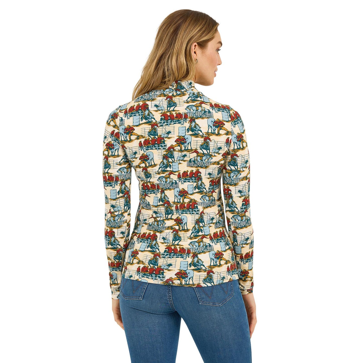 112371629 Wrangler Retro Americana Mock Neck Knit
