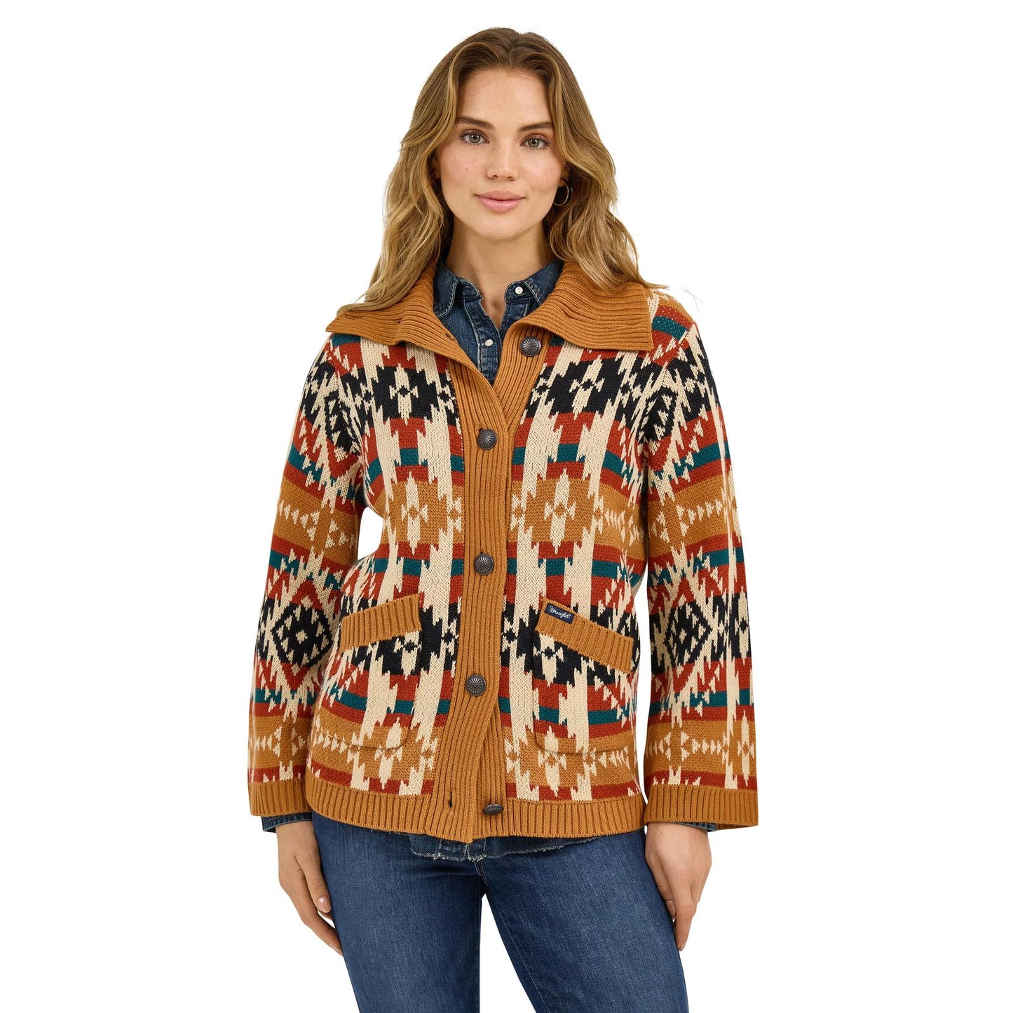 112371635 Wrangler Retro Americana Sweater Cardigan