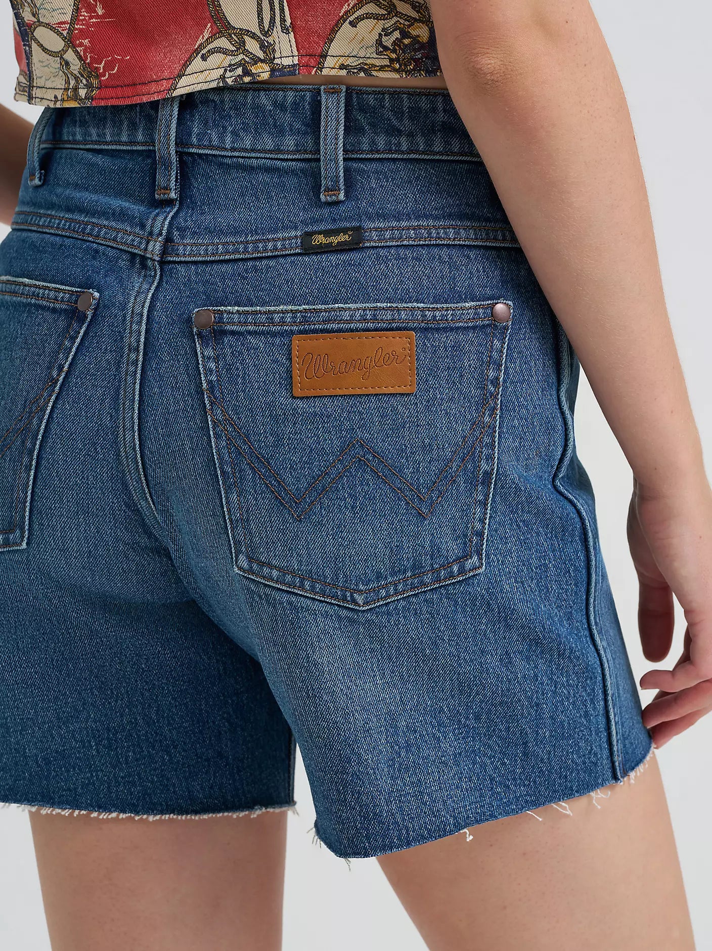 112373361 Women's Wrangler® Mid-Length Cowboy Short