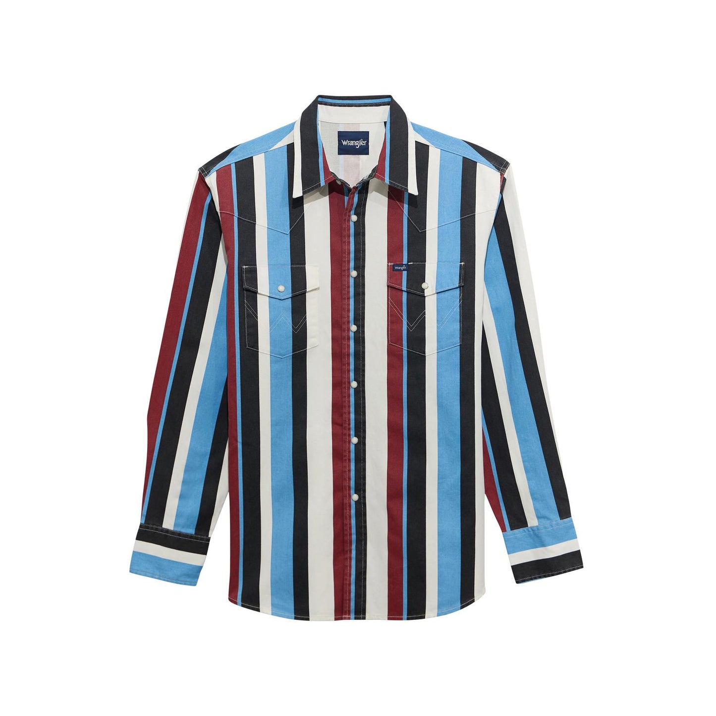 112375804 Wrangler Boy's Vintage Brushpopper Long Sleeve Snap Shirt