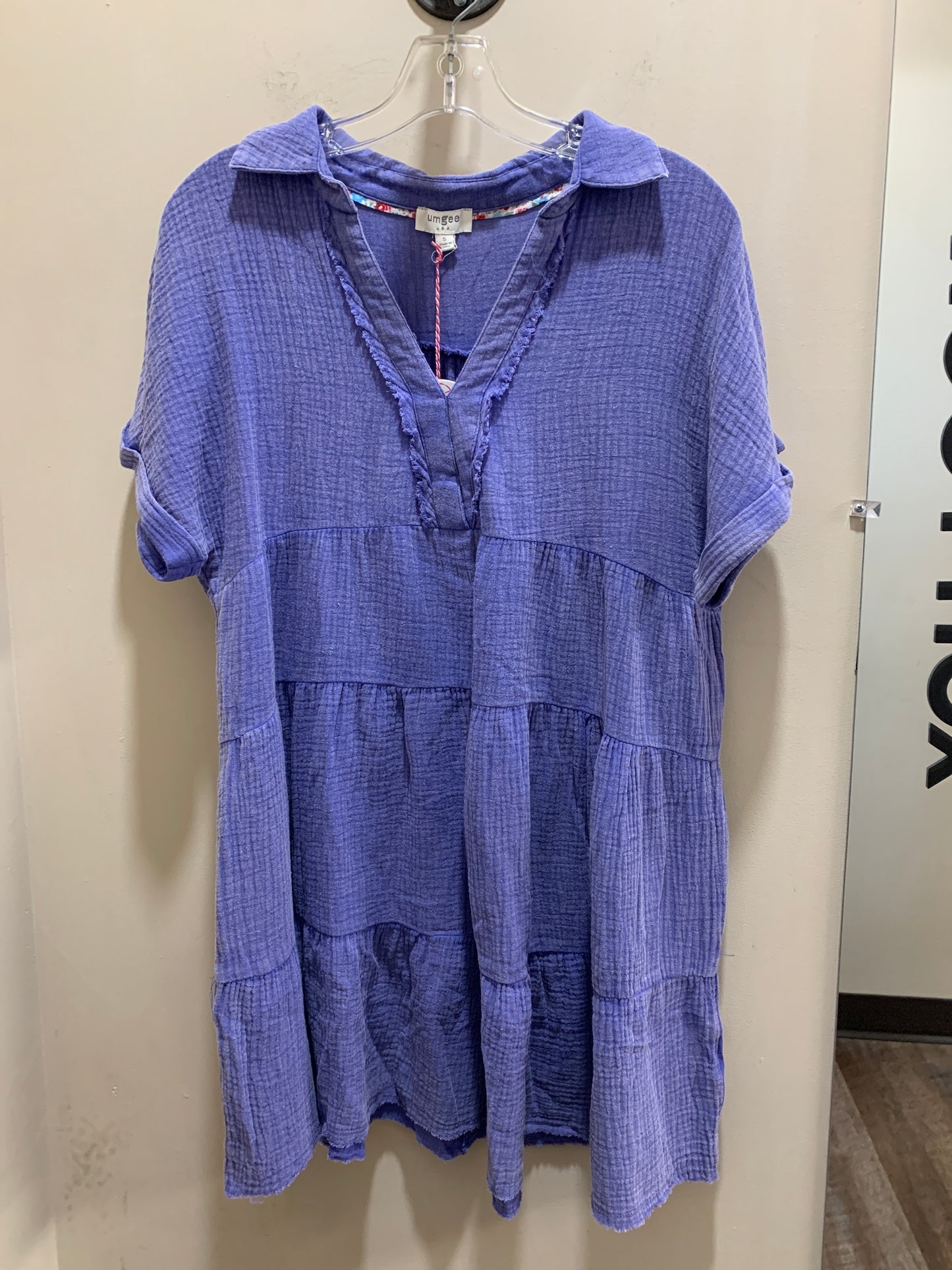 K6389 Purple Babydoll dress