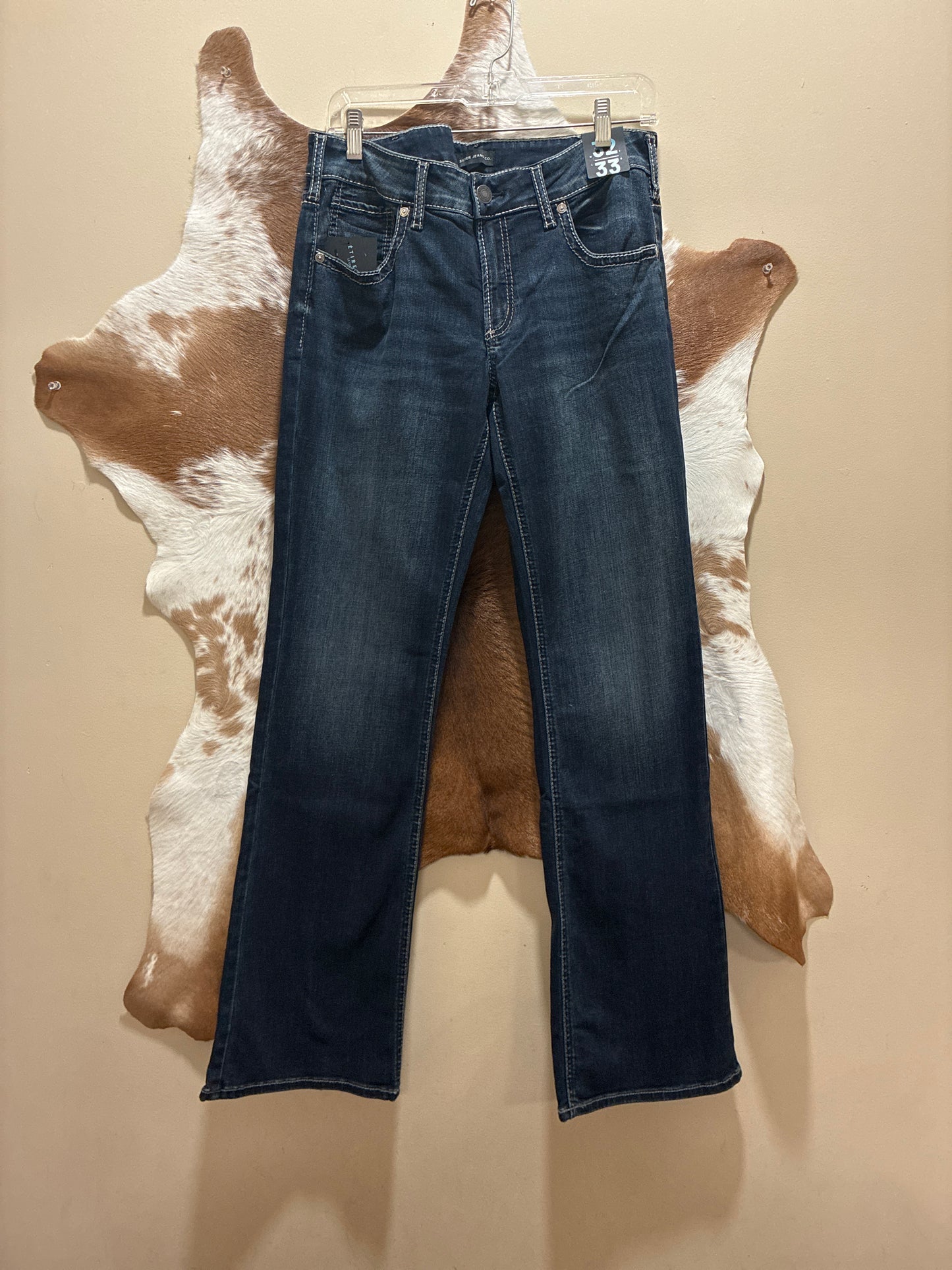 L92702CVB490 Silver Women's Britt Bootcut Jean