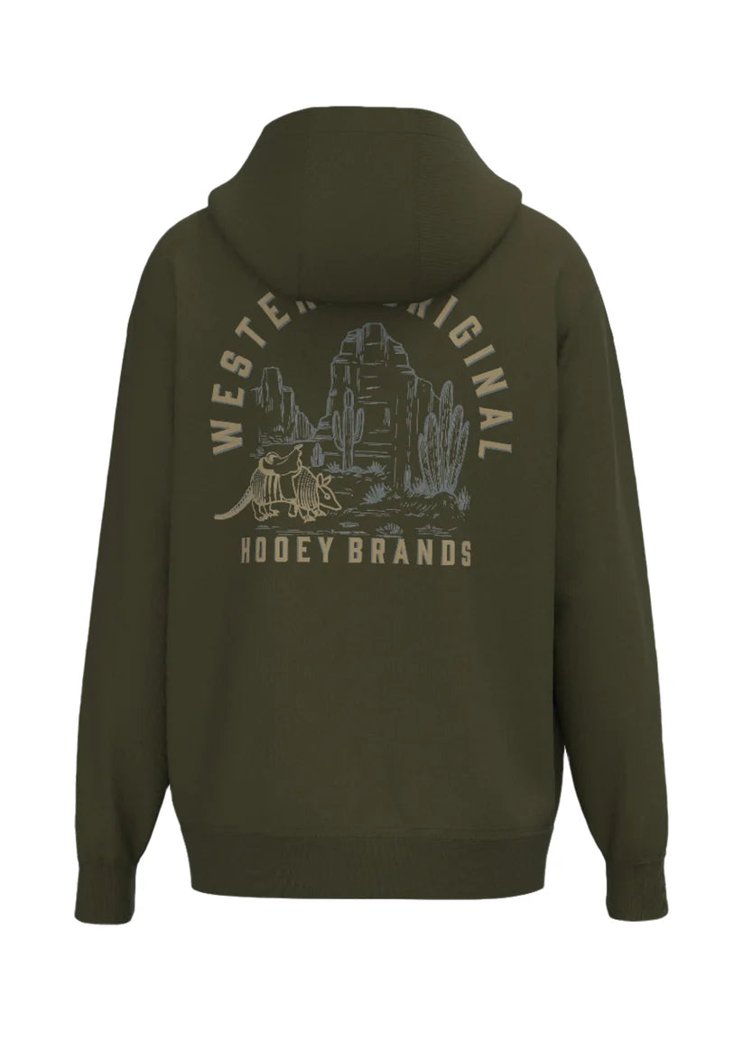 HH1378 DKOL Hooey Mens Desert Dillo Hoodie