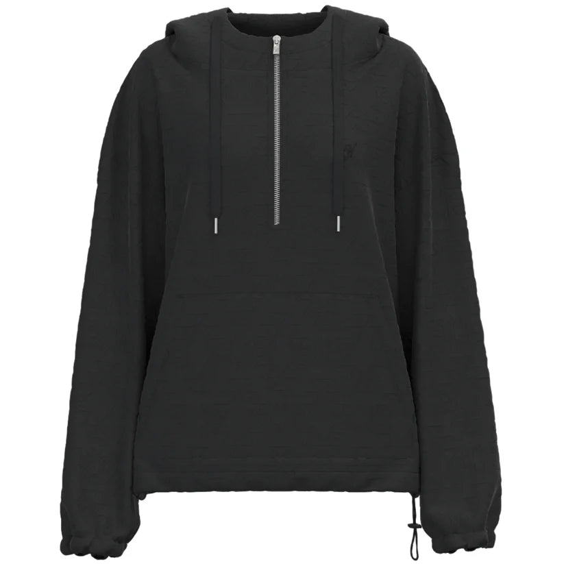 HH1310BK Hooey Ladies Black 1/4 Zip Hoodie