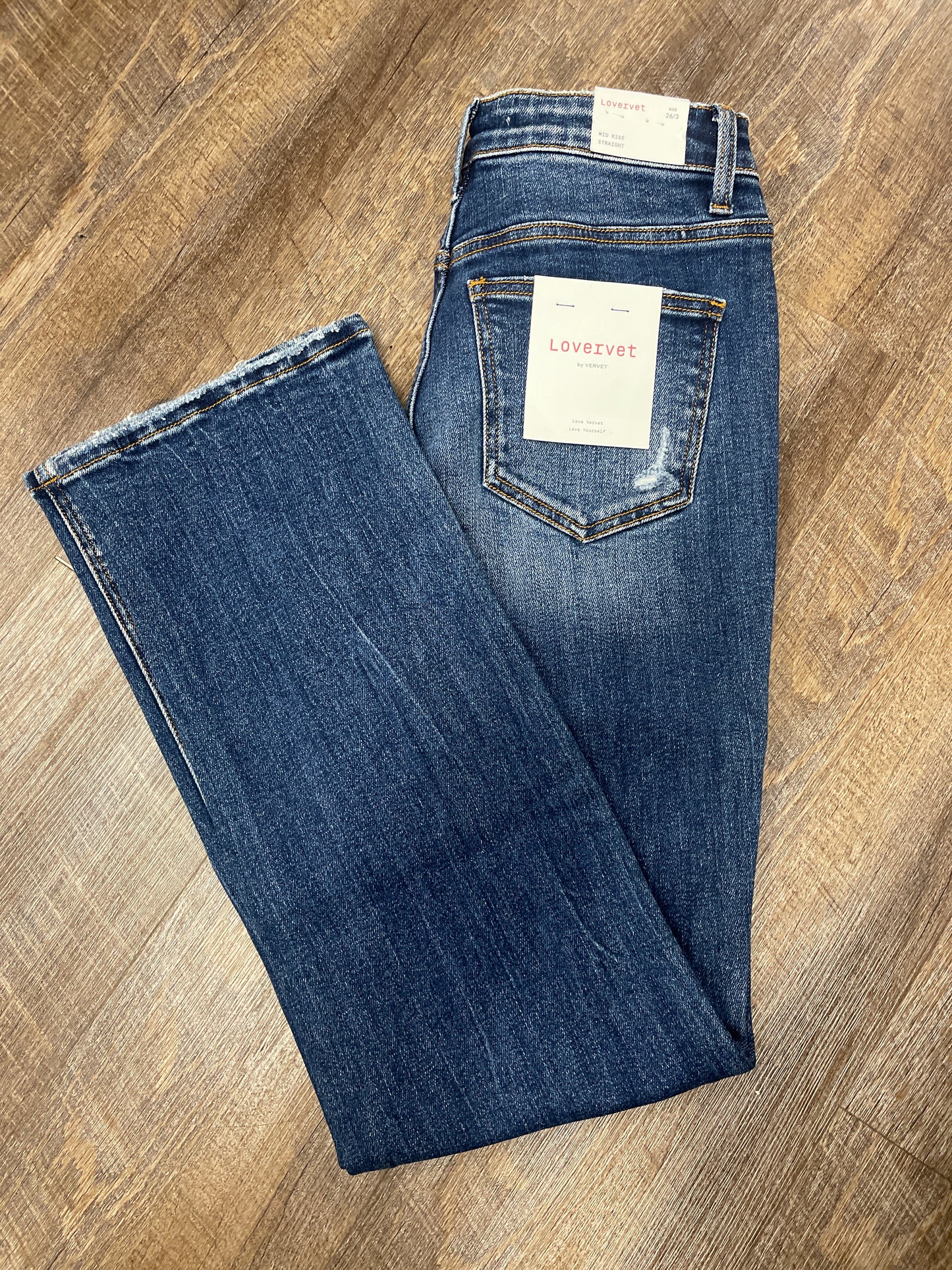 LV1250 Lovervet Mid Rise Straight Jean
