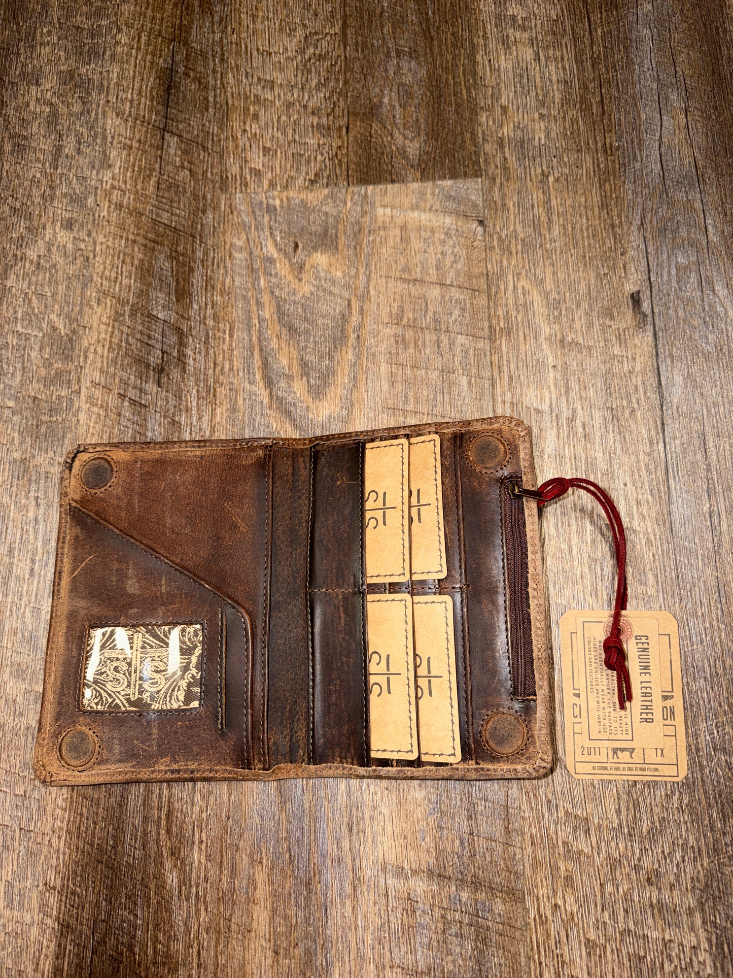 STS34050 STS Baroness Brown Leather Magnetic Wallet