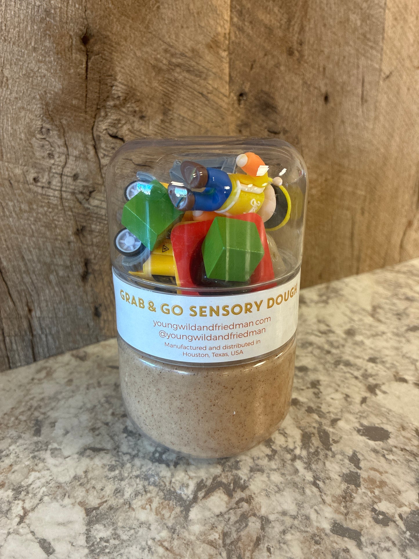 Young, Wild & Friedman- Construction Grab & Go Dough Jar