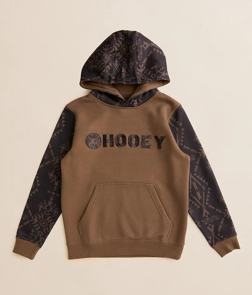 HH1333BRAZ-Y Hooey Boys Brown Logo Hoodie (Copy)