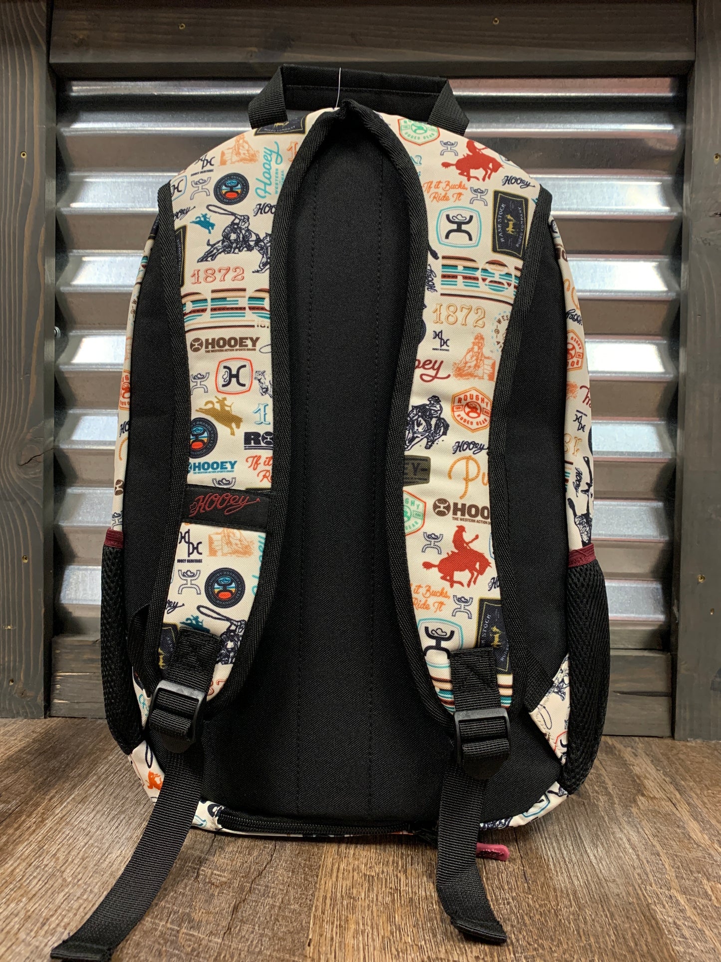 BP052CRBU Rockstar Cream Rodeo Pattern Backpack