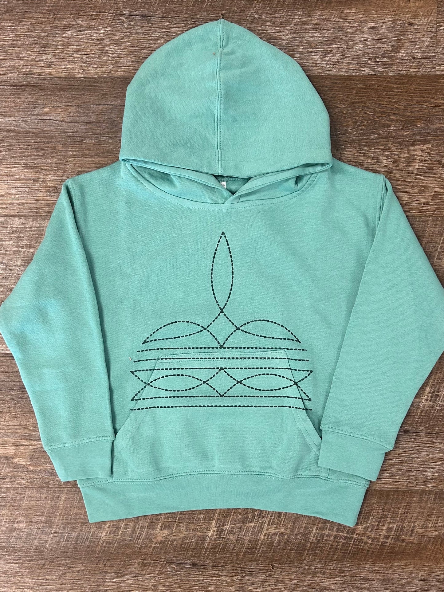 The Twisted Filly Boot Stitch - Youth Hoodie