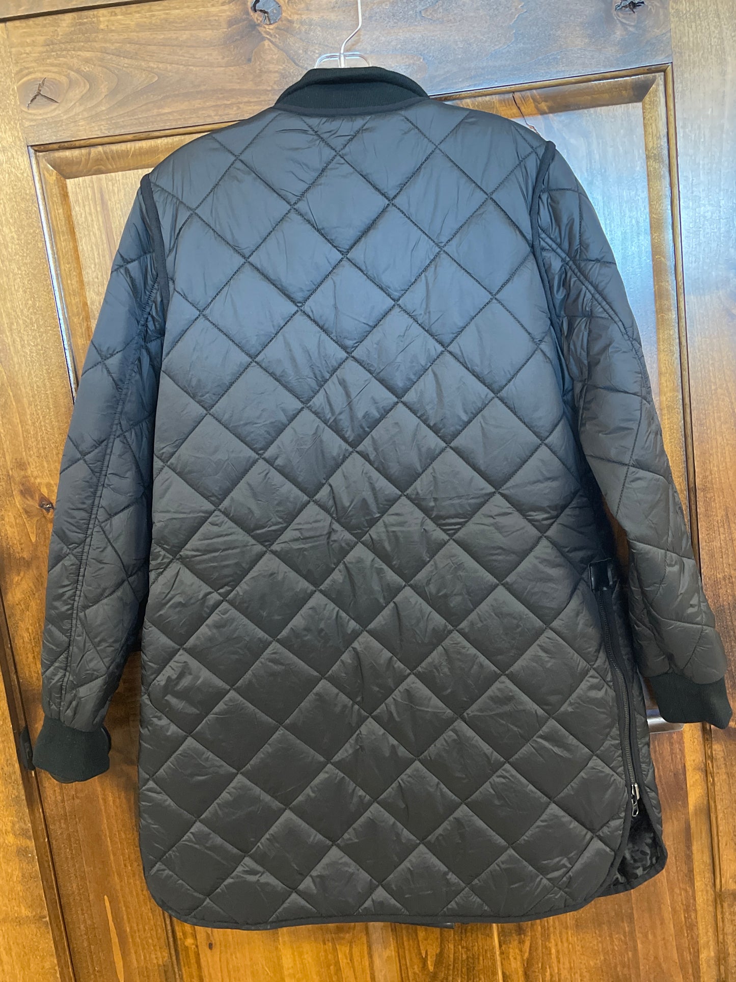 C6313RP Charlie B Reversible Solid/Jacquard Quilted Puffer Jac