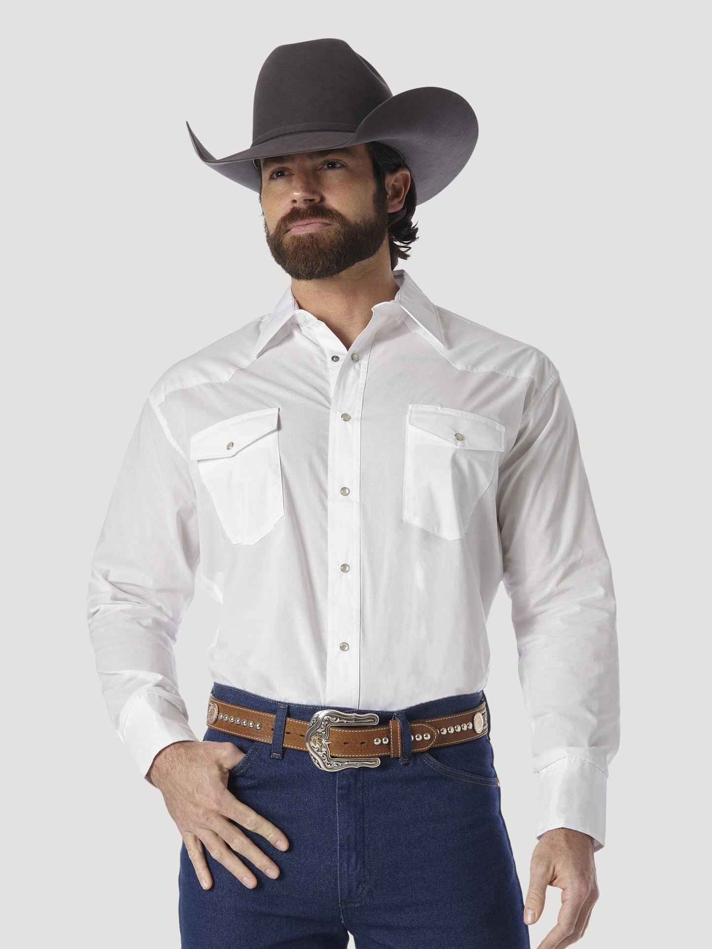 1071105WH Wrangler Men's Button Down