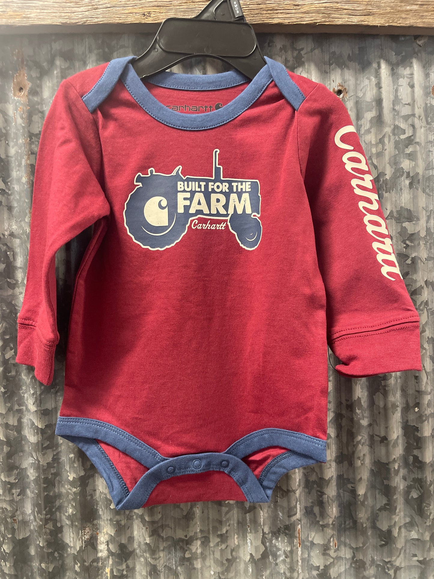 CA6716-R124 Carhartt Long-Sleeve Tractor Bodysuit