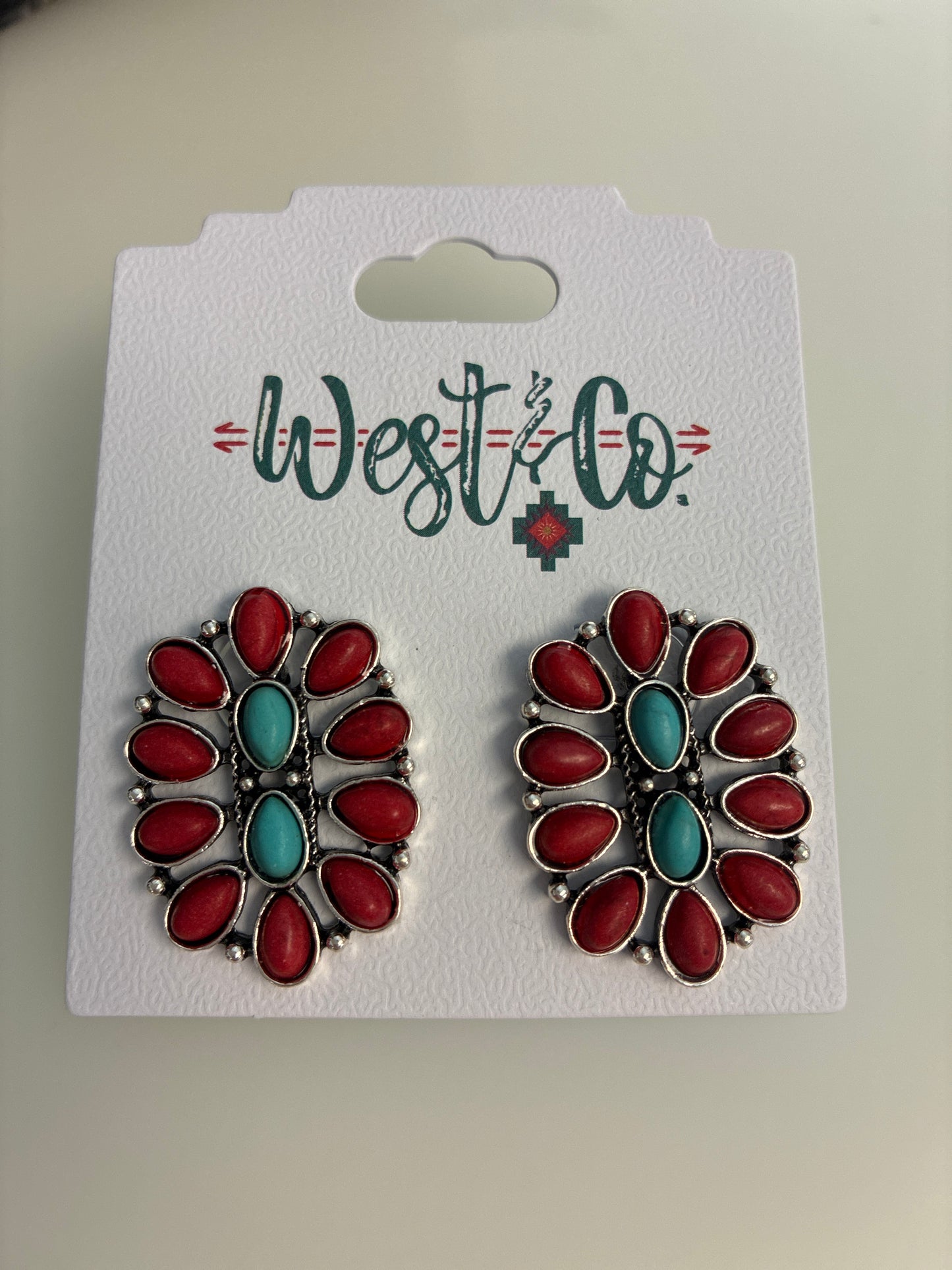 E1411TQRD West&Co Earrings