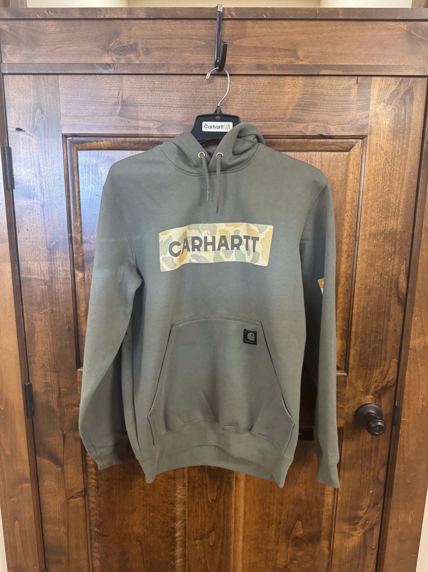 Carhartt Loose Fit Mid Weight Camo Logo Hoodie