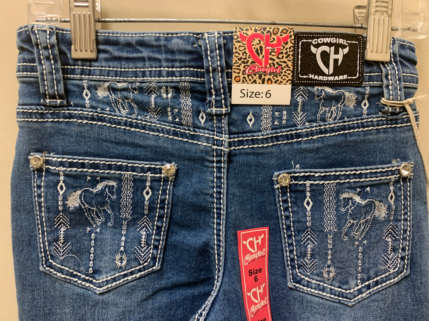802234-450 Cowgirl Hardware Horse Aztek Jean
