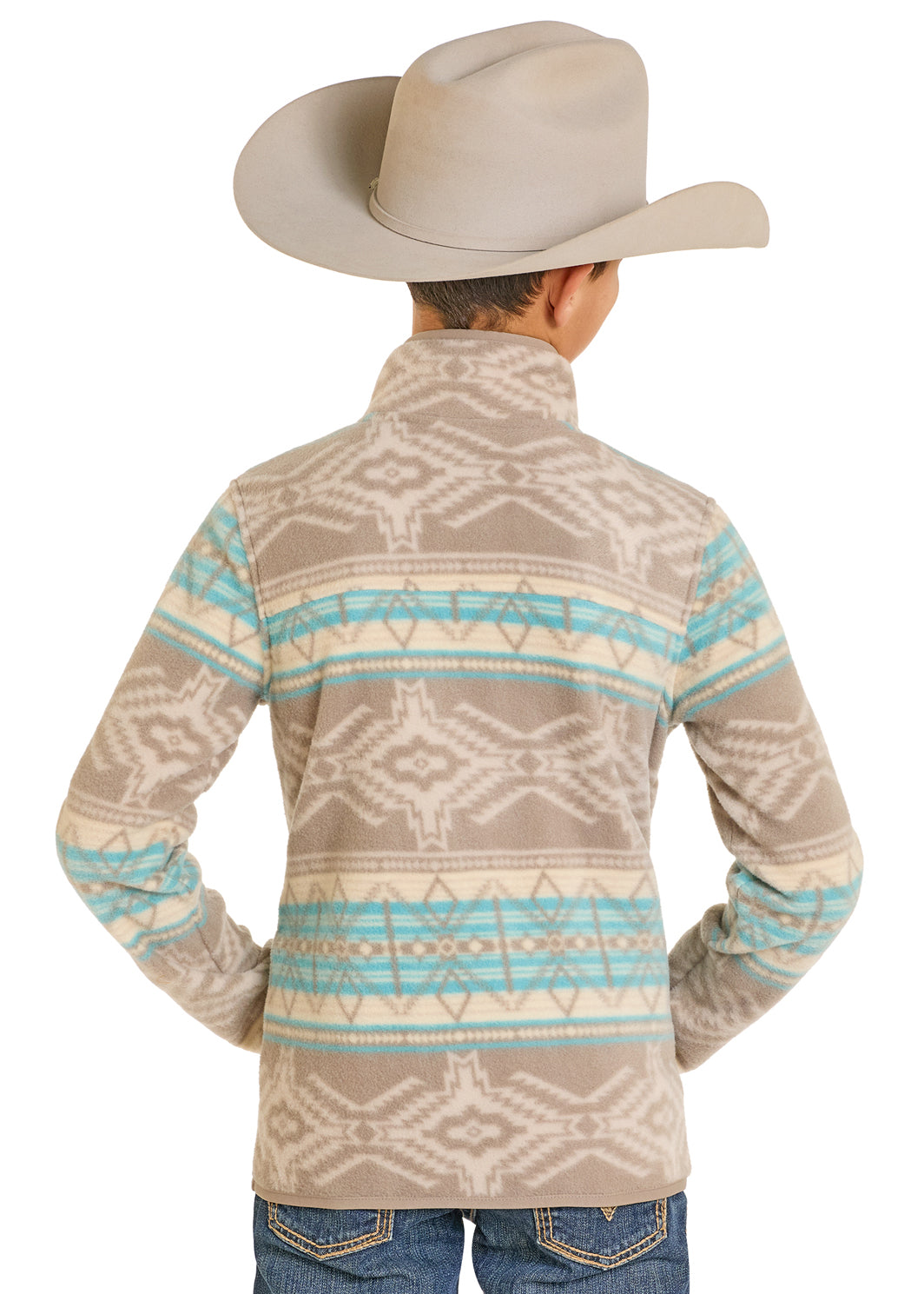 BB91T07720 Rock & Roll Boys Aztek Fleece Pullover