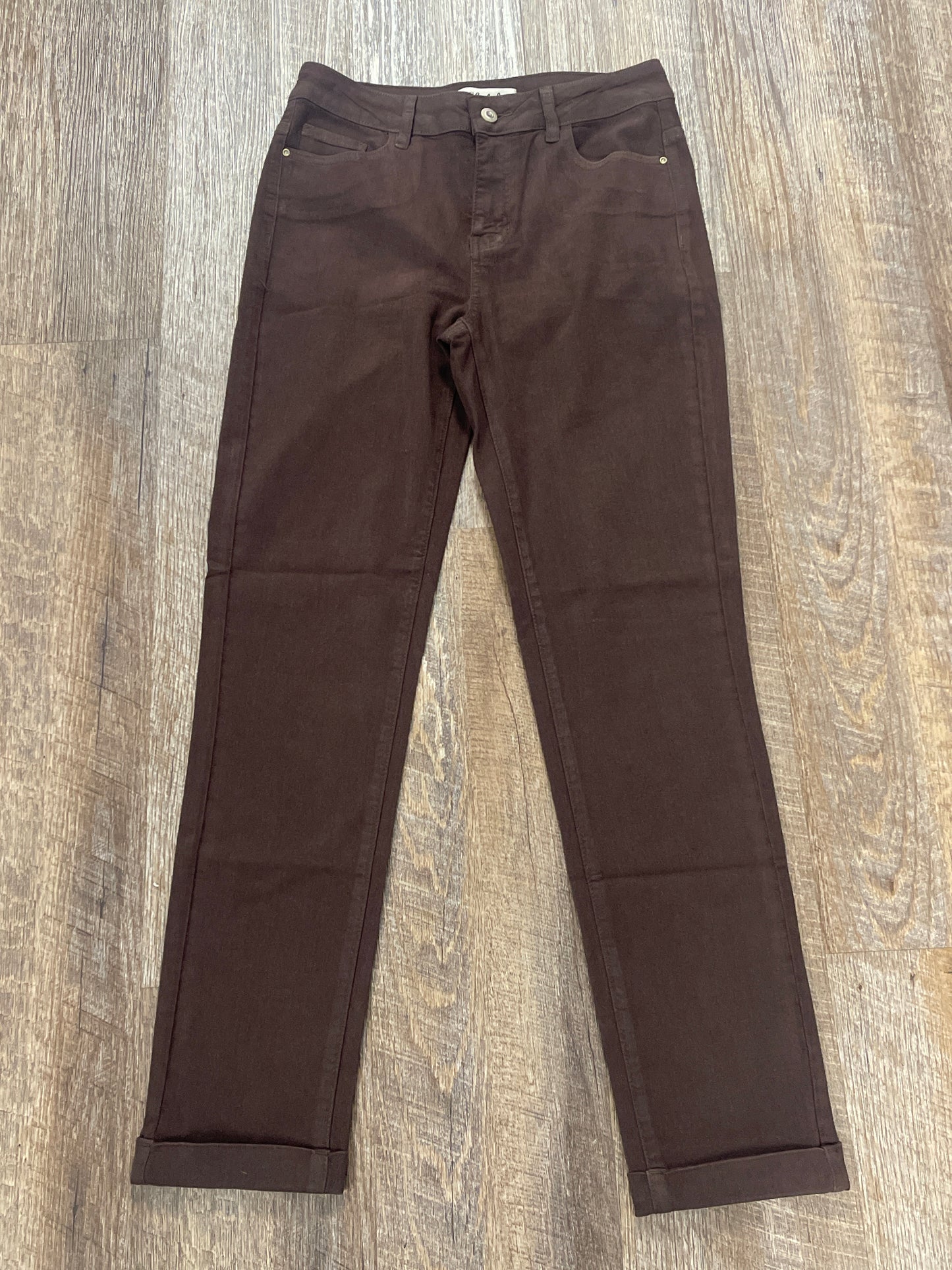 C5309Y Cuffed Hem Slim 5 Pocket Twill Pant