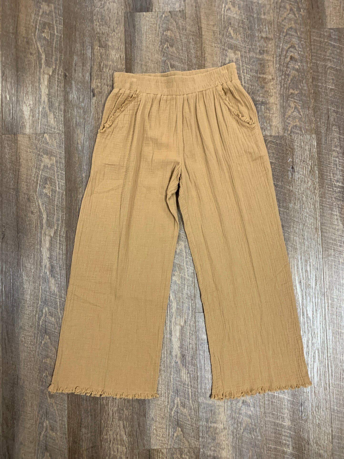 A0728 Latte Wide Leg Pants