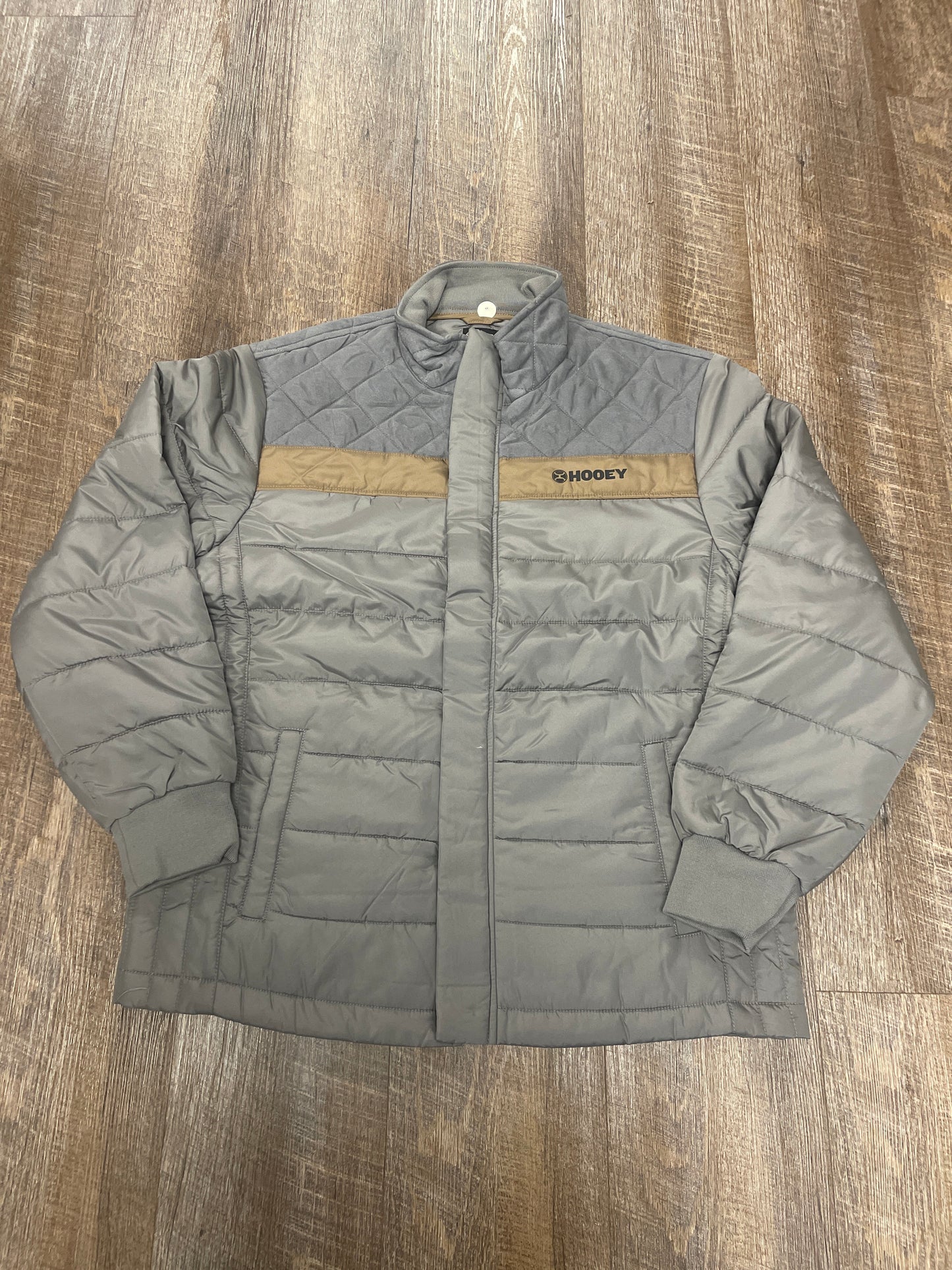 HJ147GY Hooey Men's Grey Puffer Jacket