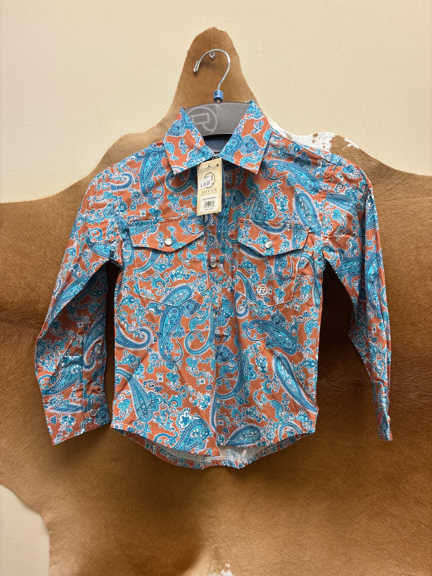 03-030-0225-2036 Boys Roper Snap Down T-Shirt