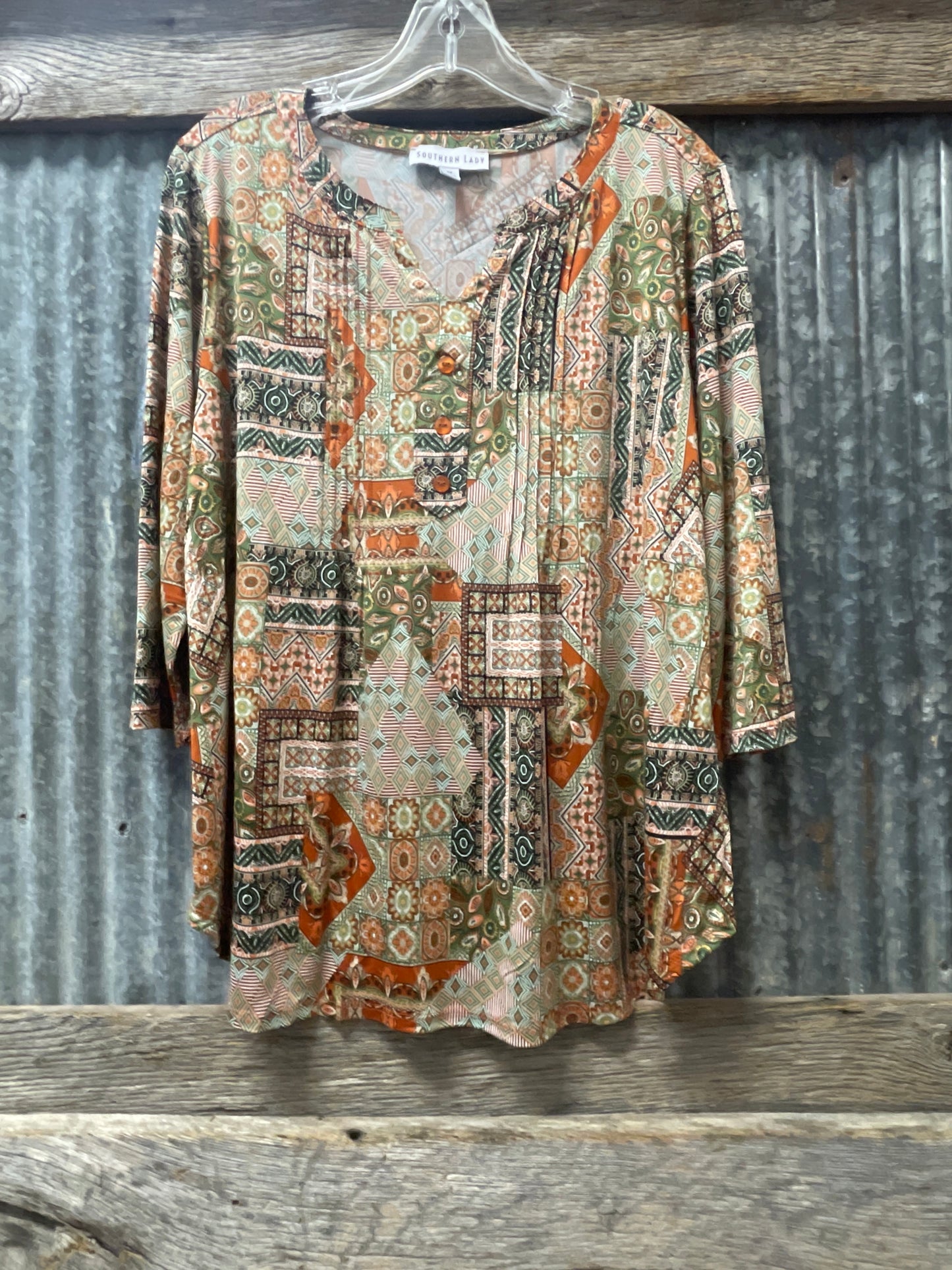 42M3 Southern Lady Print Top