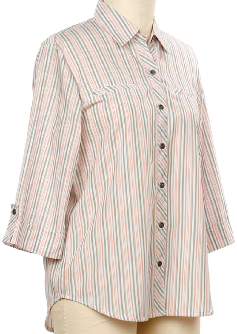 3525 Southern Lady Striped Top