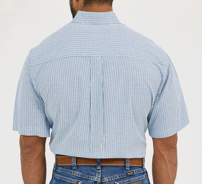 112365407 - Wrangler® George Strait Collection One Pocket Short Sleeve Shirt