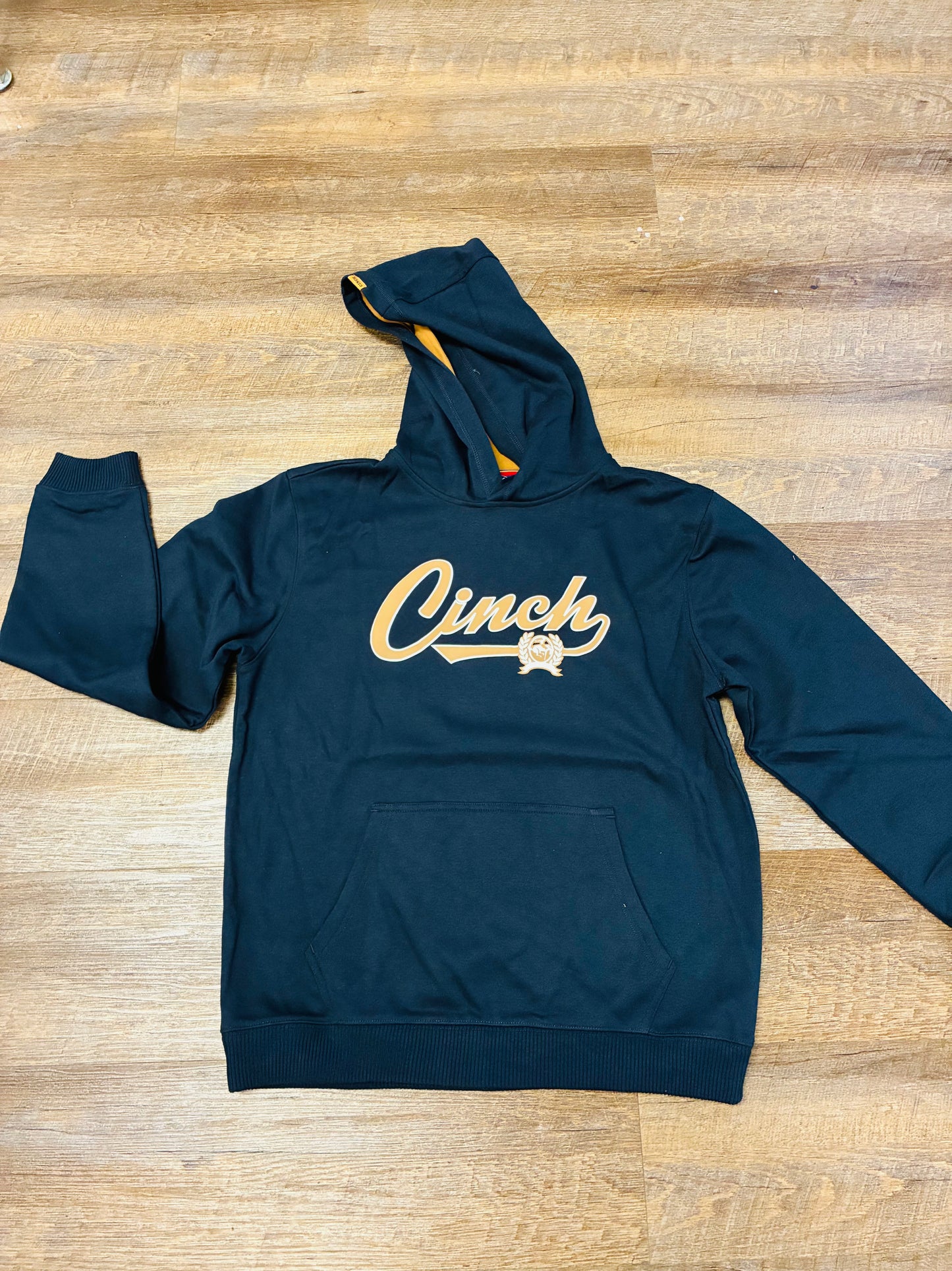 MWK7510011 Cinch Boys Navy Logo Pullover Hoodie