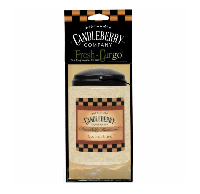 Coconut Island Candlebrry Car Scents - Fresh CarGo