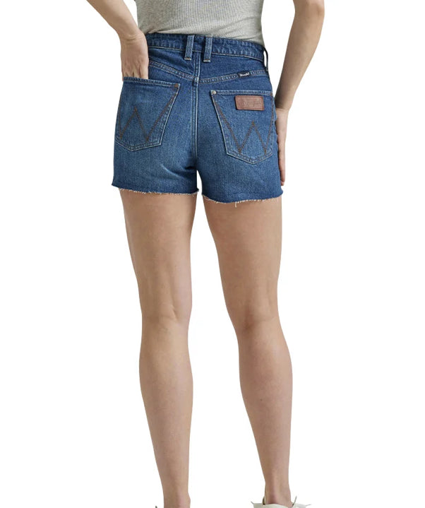 112344625 Ladies Highrise Cowboy Denim Shorts