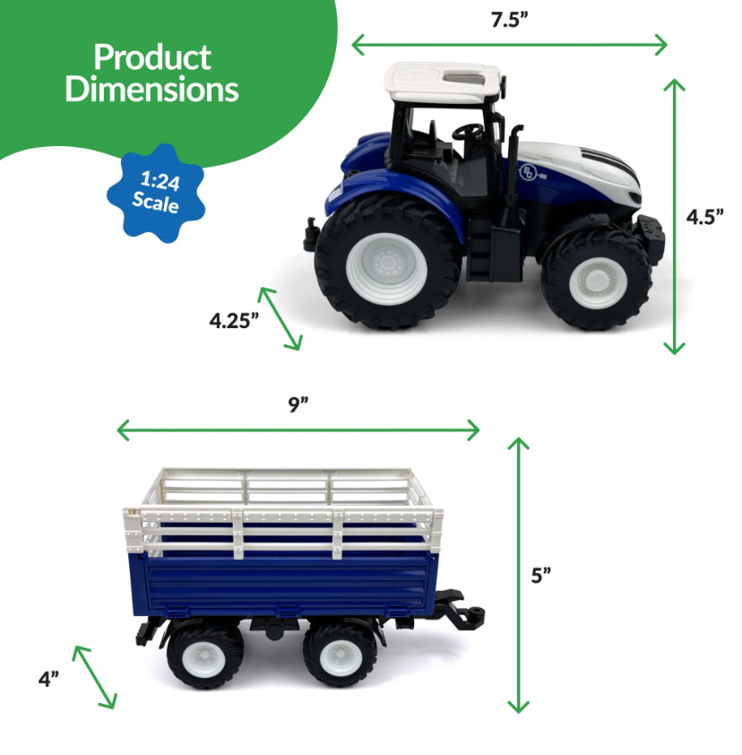 504 Big Country Toys R/C Tractor & Trailer Combo