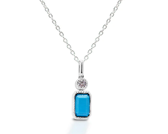 KH-FNT1705Q Kelly Herd Turquoise Pendant Necklace