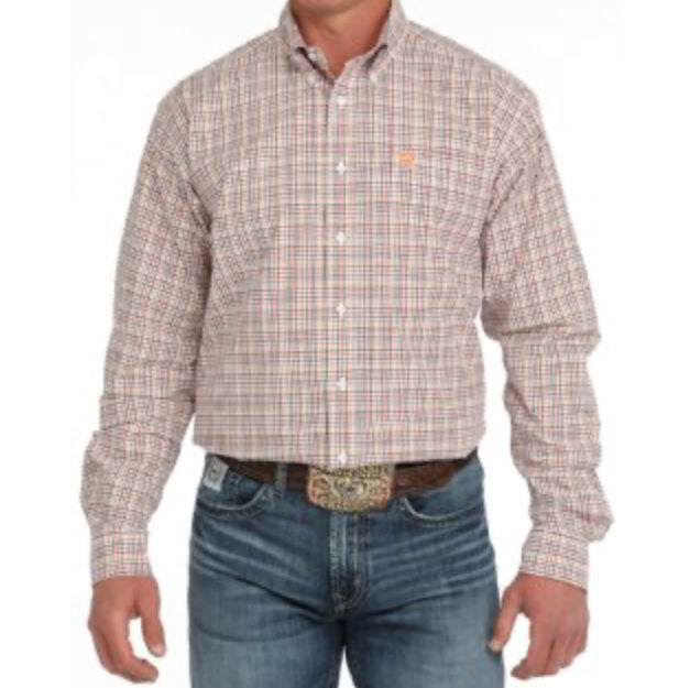 MTW1105874 Cinch Long Sleeve Plaid Button Up Shirt