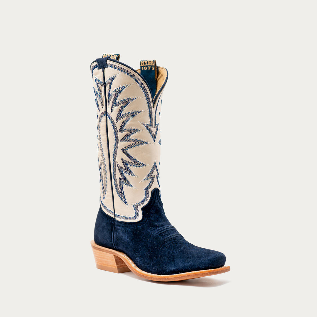Hyer Rose Hill blue and white women’s western boot