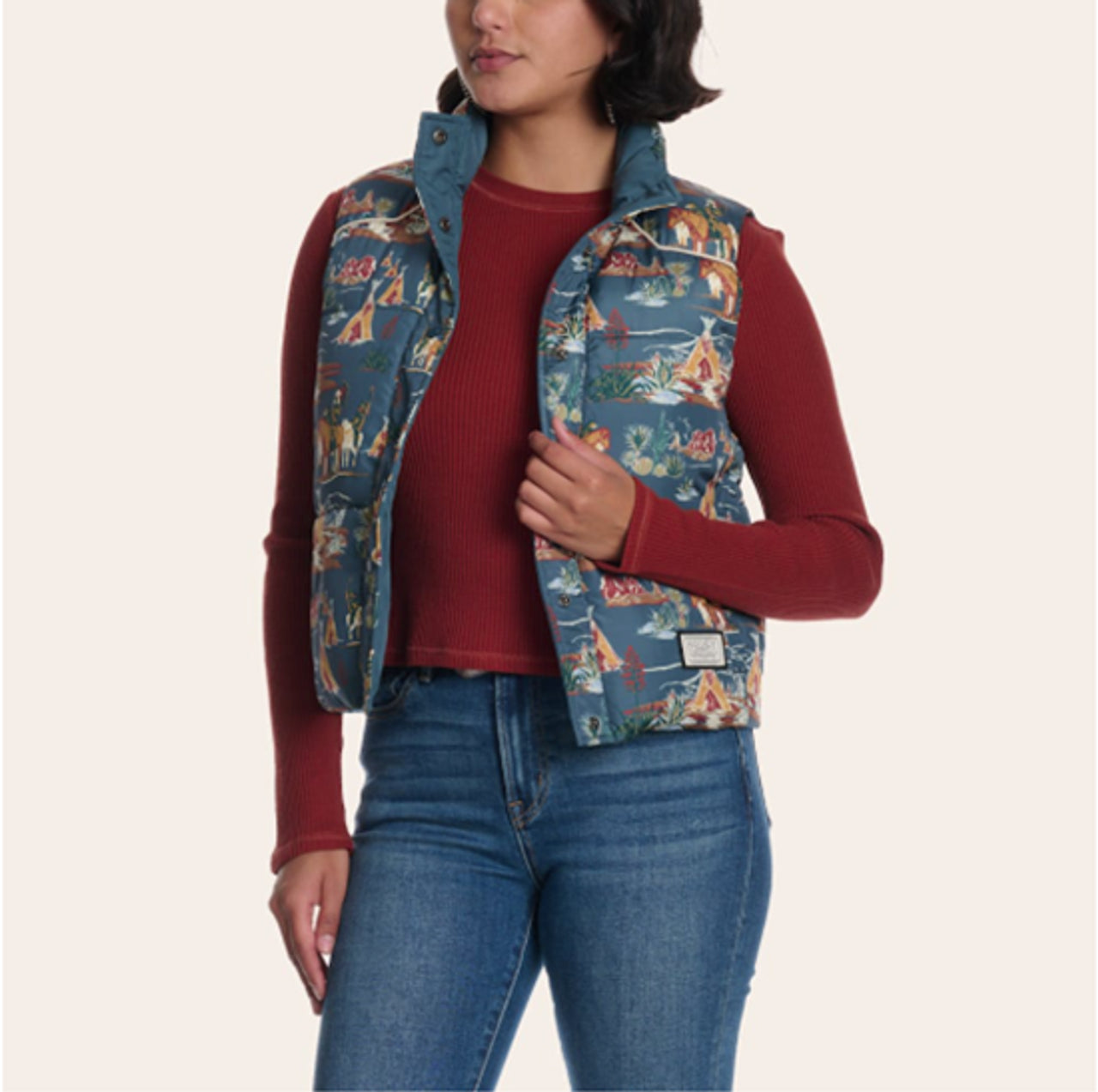 HV139NVPR Hooey Ladies Reversible Puffer Vest