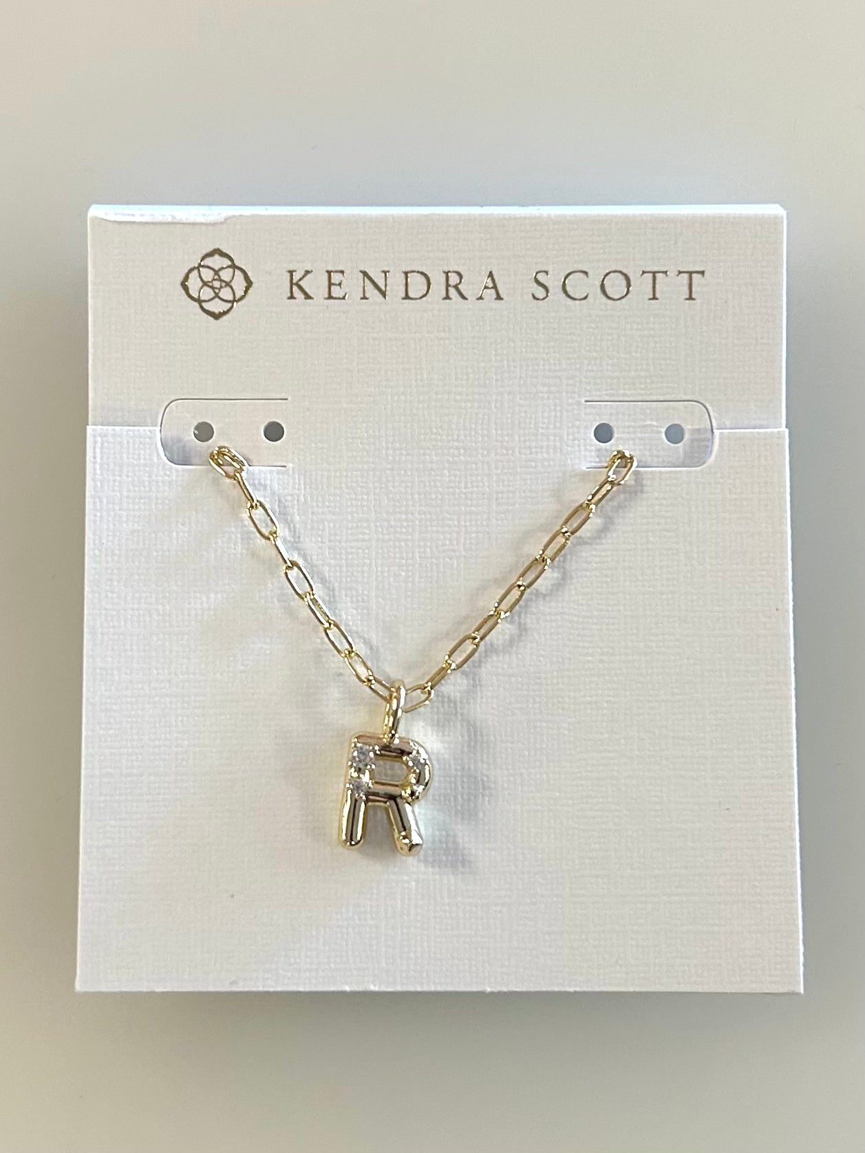 9608856846 Crystal Letter R Pendent Necklace Kendra Scott