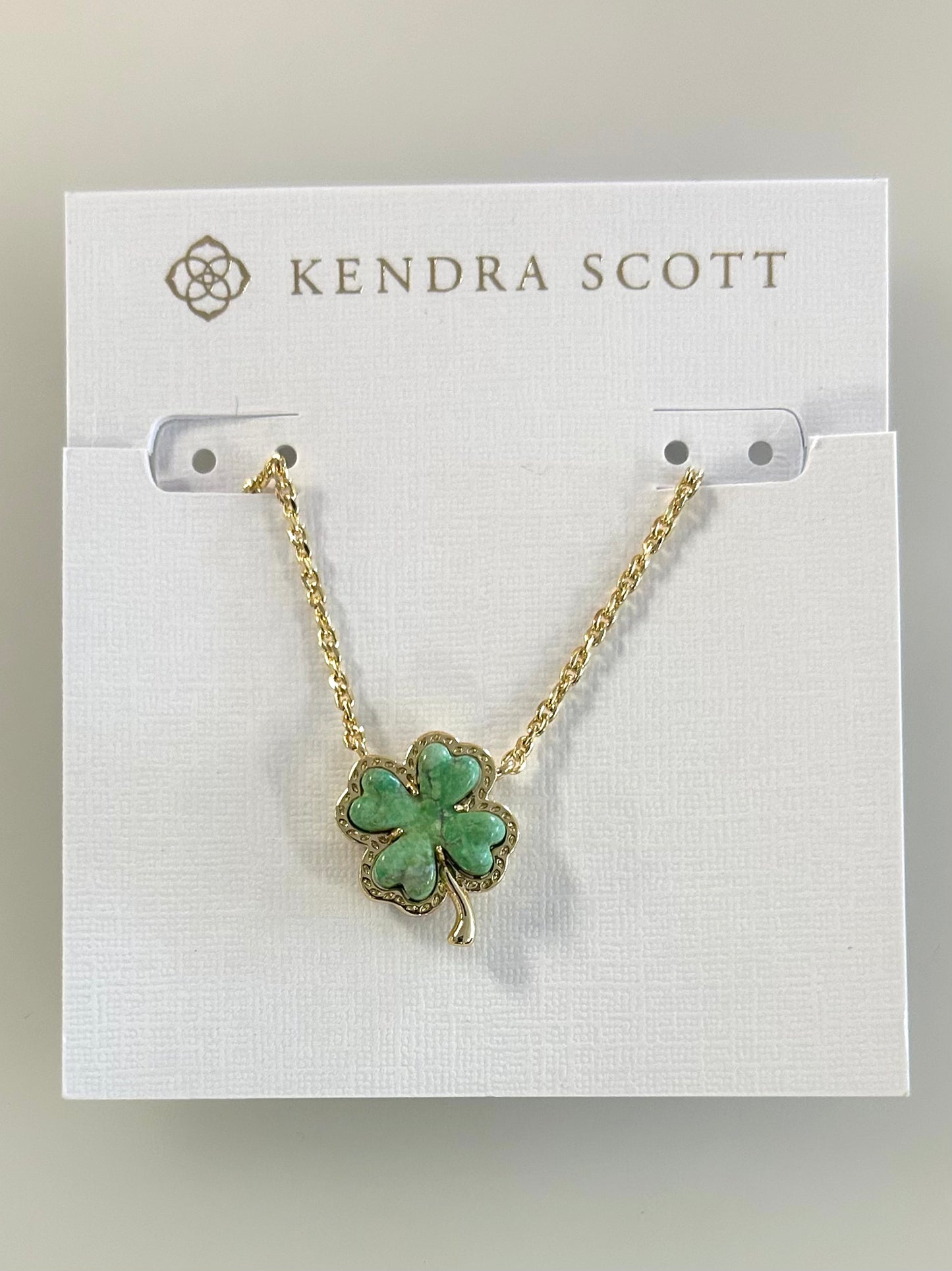 9608867361 Clover Gold Short Pendant Necklace Kendra Scott