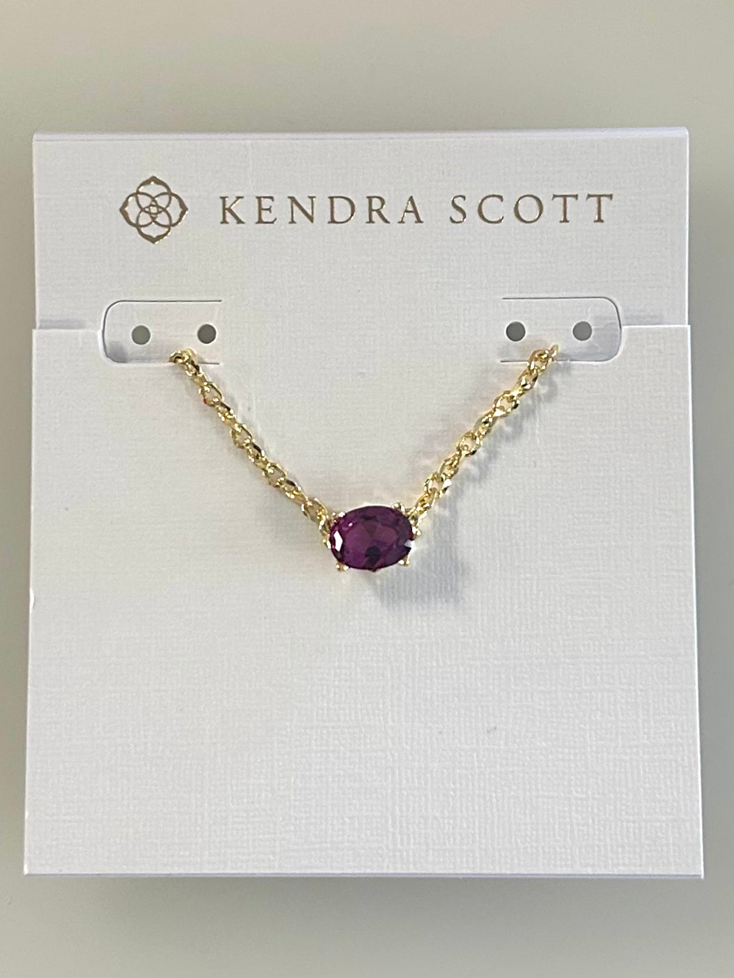 9608803550 Cailin Gold Purple Necklace Kendra Scott