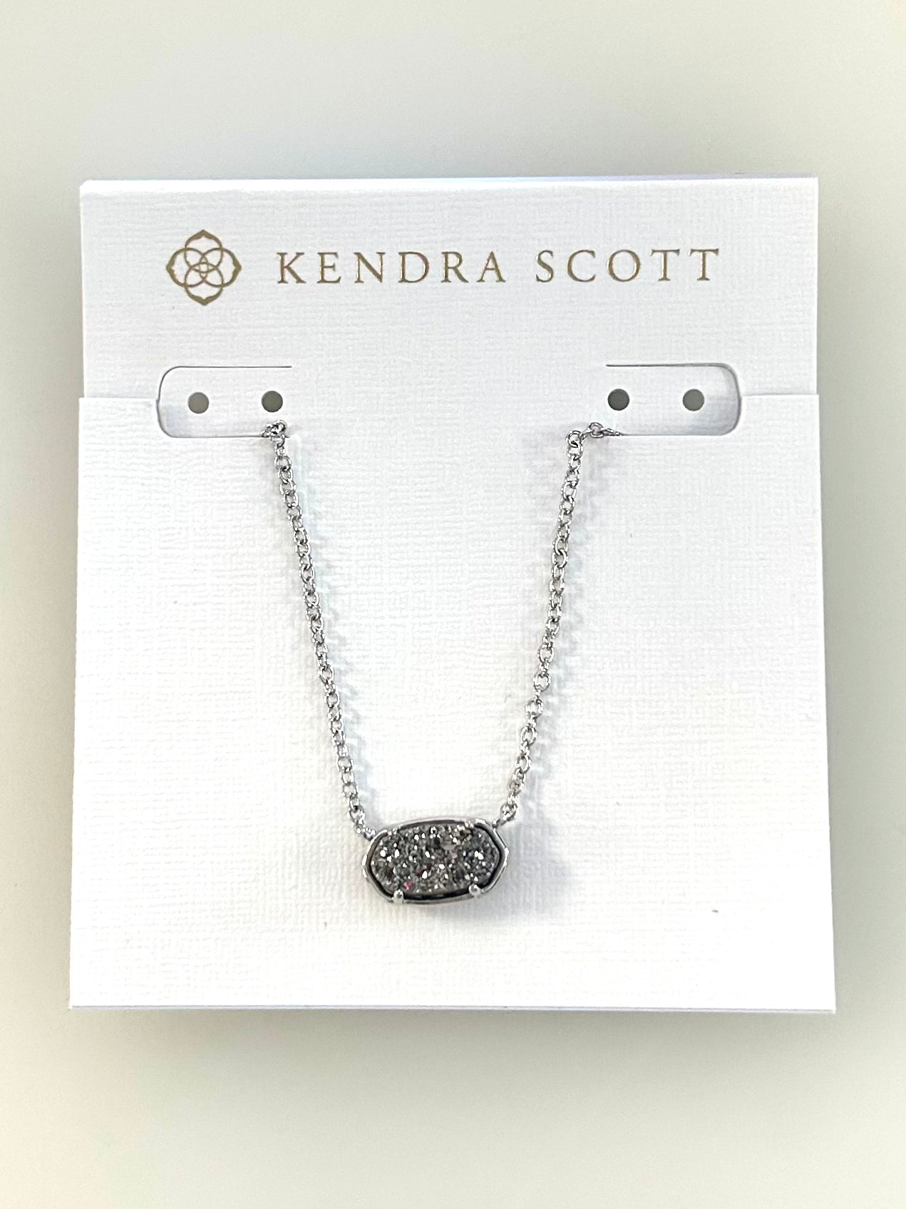 9608851614 Grayson Short Rhod Plat Drusy Kendra Scott