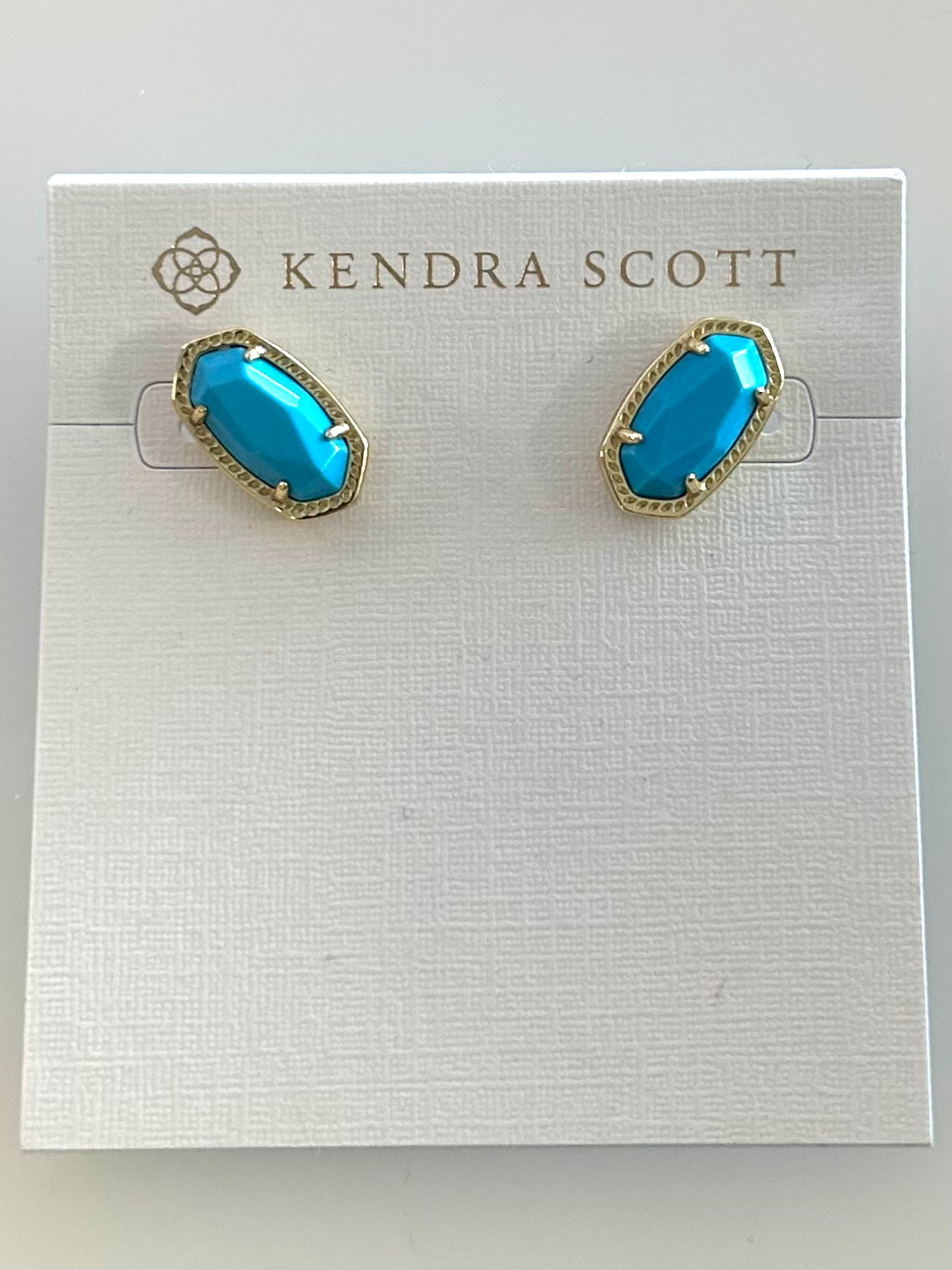 4217709433 Ellie ER Gold Turquoise Kendra Scott