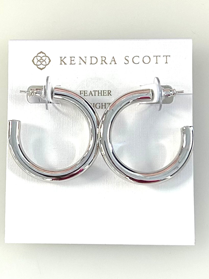 4217704698 Colette Hoop ER Rhodium Kendra Scott