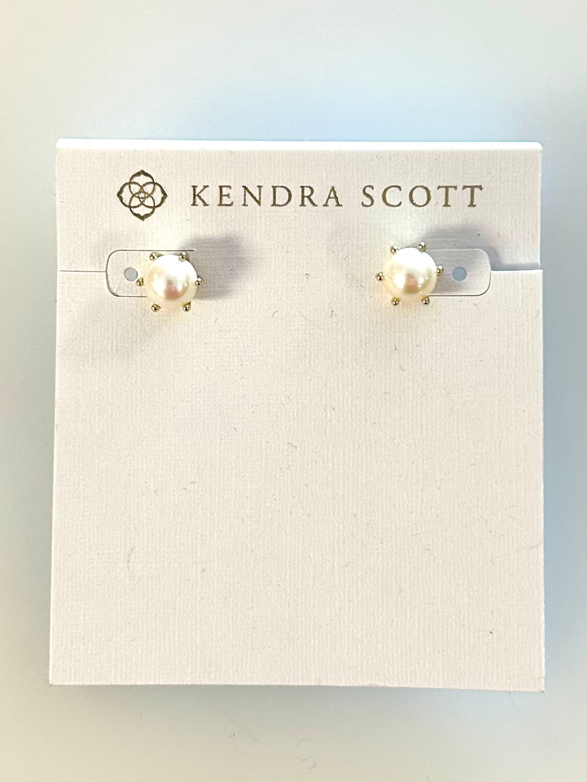 9608803454 Ashton Pearl GLD 123 Stud Kendra Scott
