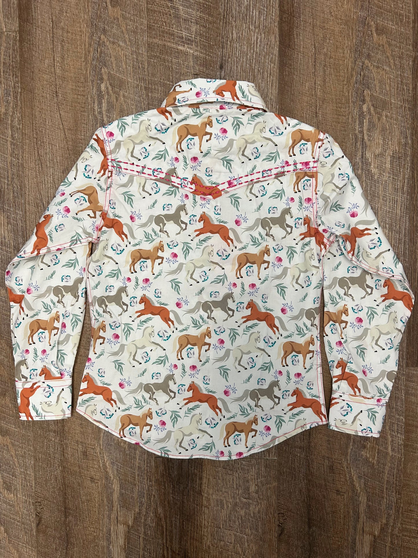 Cowboy Hardware Horse & Flowers Shirt